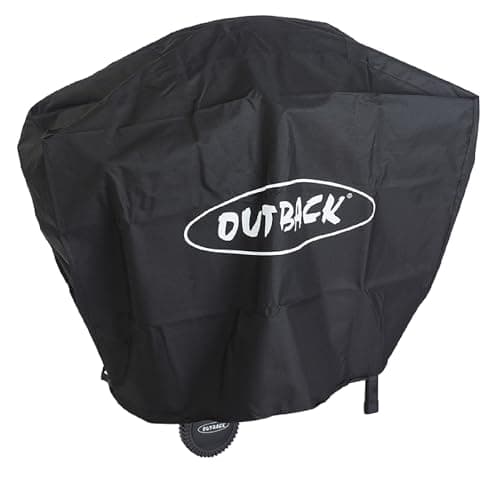 Image of Outback Premium BBQ Cover To Fit 2 Burner Hooded Trooper & Spectrum > Water resistant and breathable protective cover with high thread count - OUT370051