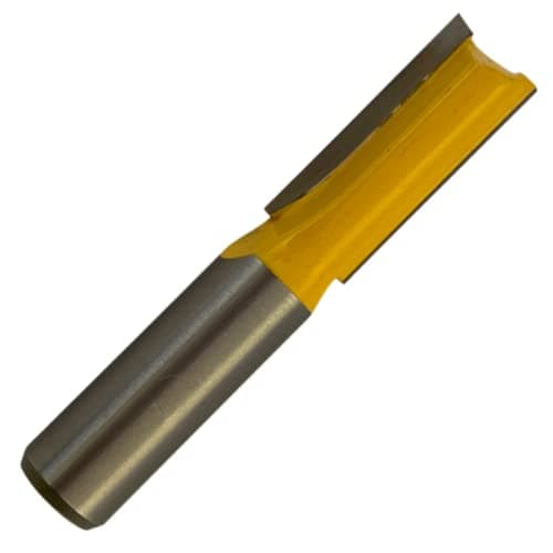 Image of Rennie Tools - 1/2" Cutting Diameter x 1/2" Shank x 32mm Flute Extra Long TCT Tipped 2 Flute Straight Router Kitchen Worktop Cutter Bit