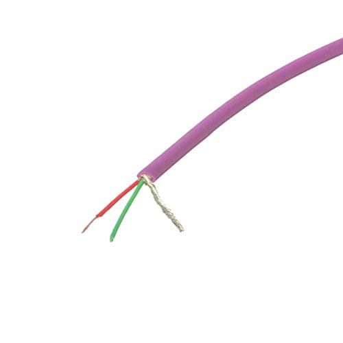 Image of Van Damme XKE Microphone Balanced Pro-Patch Cable, 2 Core and Screen (Thin). 4m. Purple