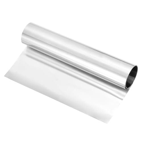 Image of sourcing map 301 Stainless Steel Foil Roll, 0.05mm x 150mm x 1m High Elasticity Stainless Steel Narrow Foil Strip Roll Metal Plate Sheet for DIY Crafts Machinery Industry Welding Shim, Silver