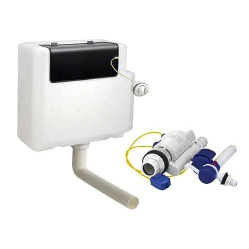 Image of Nes Home Concealed Toilet Cistern Dual Flush 6L Front Access with Chrome Button