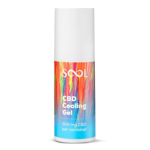 Image of SOOL CBD Gel Cooling 500mg, 100ml | CBD Joint & Muscle Rub | High Strength CBD Massage Cream I with Arnica, Menthol, and Peppermint Oil
