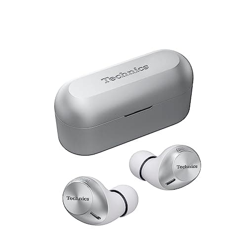 Image of Technics EAH-AZ40M2ES Wireless Earbuds with Noise Cancelling, Multipoint Bluetooth, Comfortable In-Ear headset, Customisable Fit, Up to 5.5 Hours Playtime Silver