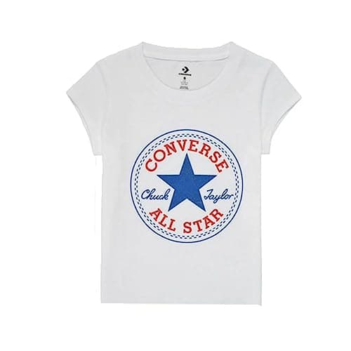 Image of Converse Baby Timeless Chuck Patch White Short Sleeve T-Shirt, 12 Years