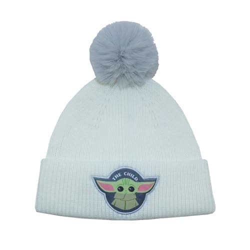 Image of Heroes Inc The Mandalorian The Child Gorgu Beanie with Pom-Pom Cap Hat Cream