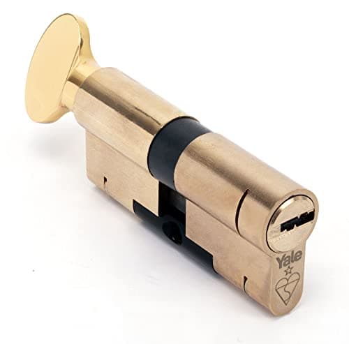 Image of Yale Superior Thumb Turn Euro Cylinder T35/35 (70mm Total Length), Brass, 3 Keys Standard, Anti Bump, Snap, Drill, Pick