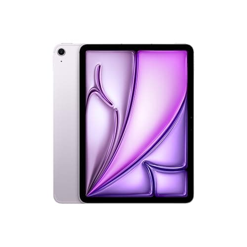 Image of Apple iPad Air 11-inch (M2): Liquid Retina display, 512GB, Landscape 12MP Front Camera/12MP Back Camera, Wi-Fi 6E + 5G Cellular with eSIM, Touch ID, All-Day Battery Life - Purple