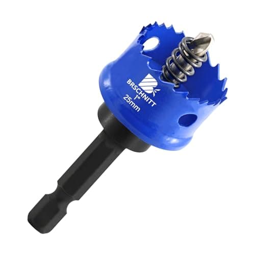 Image of BRSCHNITT Bi-Metal Hole Saw 25mm,Hole Cutter Set Hex Shank for Drilling Thin Metal,Stainless Steel,Mild Steel and Aluminium