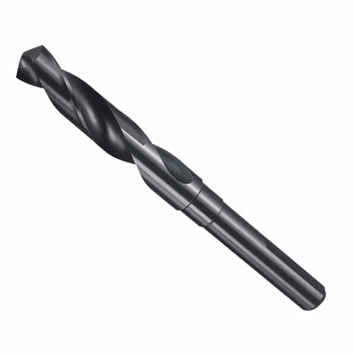 Image of CoCud Drill Bit, 16mm Cutting Diameter, 1/2" Reduced Shank 3-Flat 4341 HSS Nitriding Black 118° Cutting Angle Bits - (Applications: for Drilling Plastic Wood)