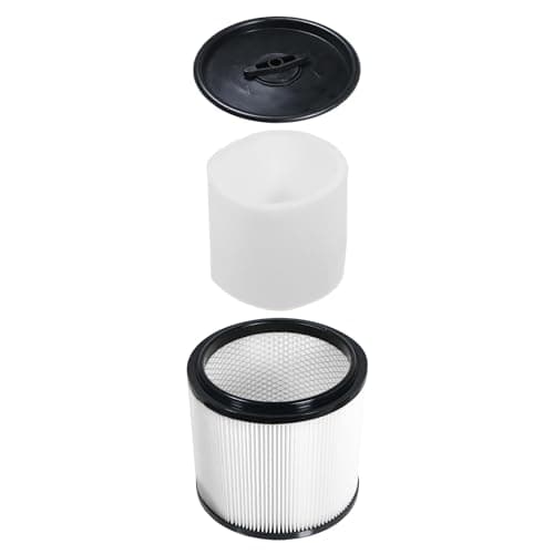 Image of SPARES2GO Wet & Dry Cartridge Filter + Foam Sleeve compatible with Lidl Parkside 20L 30L Canister Vacuum Cleaner
