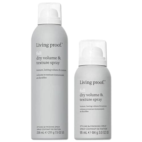 Image of Living Proof Full Dry Volume & Texture Spray - Standard & Travel Size Duo Bundle - Thick Hair - Weightless Volume - Sulfate, Paraben and Silicone Free Haircare