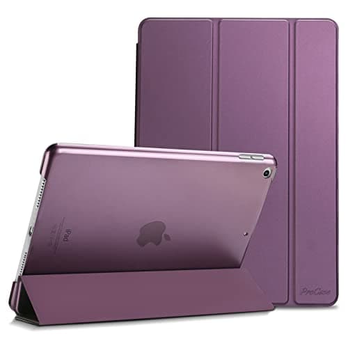 Image of ProCase for iPad 9th/ 8th/ 7th Generation Case 10.2 Inch (2021/2020/2019 Release), 10.2 iPad Case 9th/ 8th/ 7th Gen Cover, Slim Smart Cover with Translucent Hard Shell Back -Purple