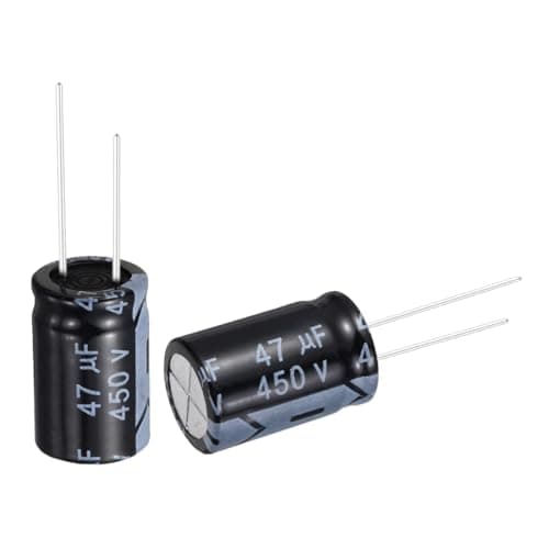 Image of sourcing map 47uF 450V 16x25mm Electrolytic Capacitor, Radial Leads Aluminum Capacitors for TV, LCD Monitor, VCD, 12Pcs
