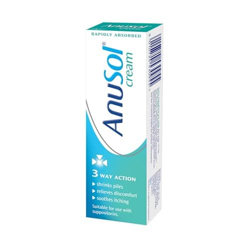 Image of Anusol Haemorrhoids Treatment Cream - Proven Formula Shrinks Piles, Relieves Discomfort, Soothes Itching and Lubricates - 23 g