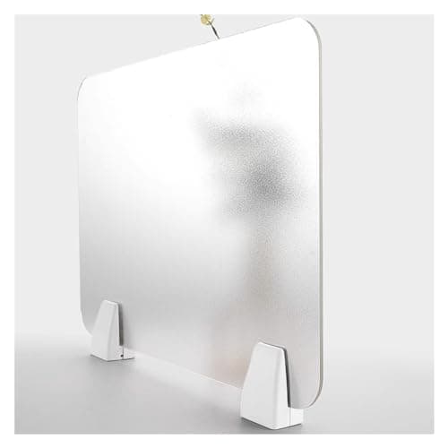 Image of C Acrylic Desk DividerFreestandingOffice Partit Matte h 120x40 cm Perfect for Worpaces Enhances Privacy &Noise Reduct