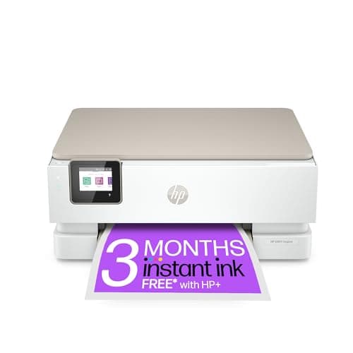 Image of HP ENVY Inspire 7220e All-in-One Wireless Colour Printer | 3 Months of free Instant Ink | White | 2-sided printing | Touchscreen | Self-healing Wi-Fi