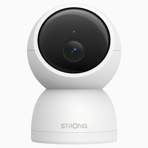 Image of Strong Indoor Camera 2.5K 4MP, Baby Camera 360° Pan/Tilt, Dog Camera with Motion Detection, Auto Tracking, Super Dark Night Vision, 2-Way Audio, Cloud & 512GB SD Storage, 2.4G/5G WiFi, Home Security