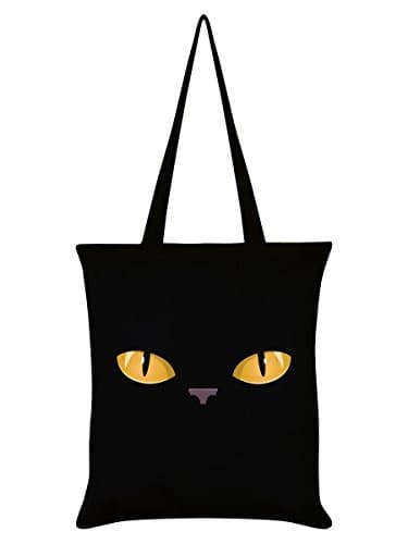 Image of Grindstore Curious Kitten Black Tote Bag 38x42cm
