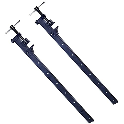 Image of 36” (900mm) Cast Iron T-Bar Sash Clamp Grip Work Holder Vice Slide Cramp 2pc