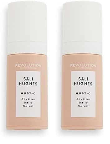 Image of Revolution Beauty London Skincare, Sali Hughes, Must-C Daily Serum, Hydrating and Brightening Face 30ml (Pack of 2)