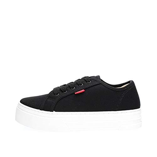 Image of Levi's Women’s 230704-1733 Tijuana Trainers, Black (Regular Black 59), 7.5 UK