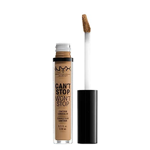 Image of NYX Professional Full Coverage Concealer, 24 Hour Longevity, Can't Stop Won't Stop Contour Makeup Concealer, Matte Finish, Shine Control, Long Lasting, Vegan Formula, Shade: Golden