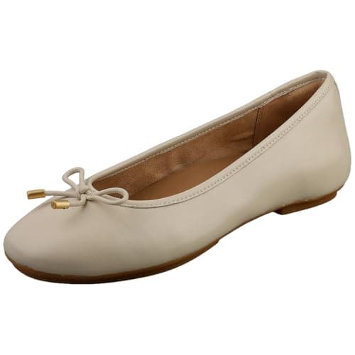 Image of Fitflop DELICATO Bow Soft Leather Ballet Flats Beige