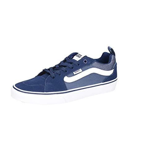 Image of Vans Men's Filmore Trainers, Suede Canvas Dress Blues Vintage Indigo, 6 UK