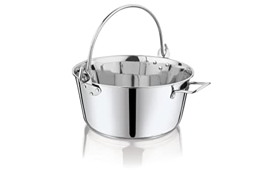 Image of Penguin Home Jam Pan & Maslin Pan, 8.5 Litre Stainless Steel, Lockable Handle & Induction Safe, Suitable for All Hobs, Suitable for Dishwasher, Fridge & Freezer, Diameter 30.5 cm