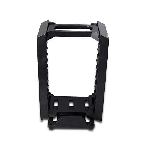 Image of OSTENT Multifunctional Game Disk Storage Tower Organizer Stand Dock Station for Sony PS4/Slim/Pro Color Black