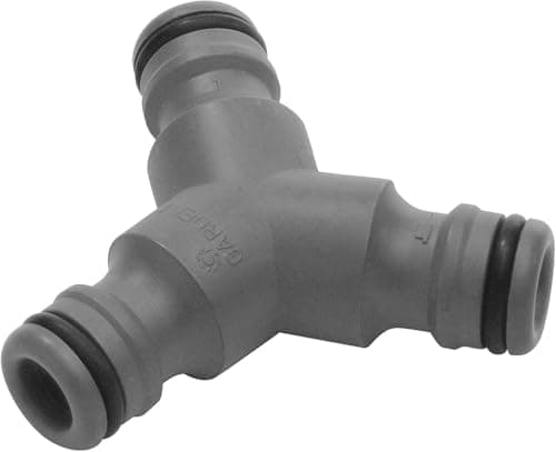 Image of Gardena 3-Way Y Coupling: for Hose Branching, Connections Along The Hose Length, Adapting 19 mm (3/4 inch) Hoses to 13 mm (1/2 inch) Hoses for simultaneous use of a Single Water Source (2934-20)