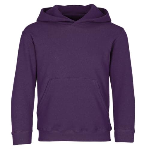 Image of Fruit of the Loom M Unisex Kids Hooded Sweatshirt Hoodie Purple