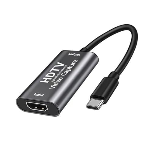 Image of Video Capture Card, HDMI to USB/USB-C Capture Card, 4K30 Input 1080P60 Output, for LiveBroadcasting/Editing Video/Games/Streaming, Compatible for Windows,Quest 3, Switch, OBS, PS4/5