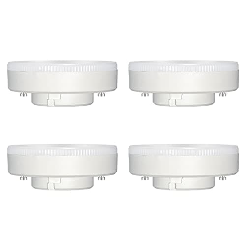 Image of Akynite GX53 LED Bulb 9W Cool White 800LM, AC 230V, Replacement for GX53 CFL, 180° Under Cabinet Bulbs GX 53 Daylight White, not dimmable, Under Cupboard Lighting, Pack of 4
