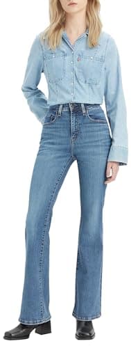 Image of Levi's 726 High Rise Flare Women's Jeans, Blue Swell, 29W / 32L