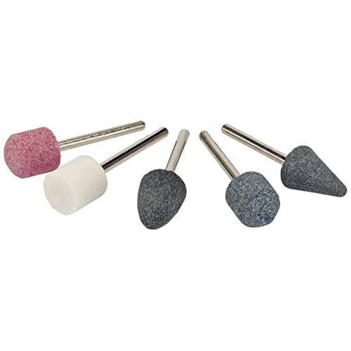 Image of Draper 49294 5-Piece Vitrified Mounted Grinding Point Set, Blue, 1/8-Inch