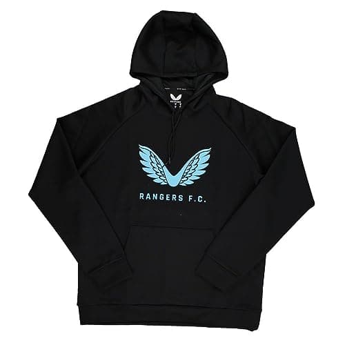 Image of Castore 2023-2024 Rangers Players Travel Logo Hoody (Black)