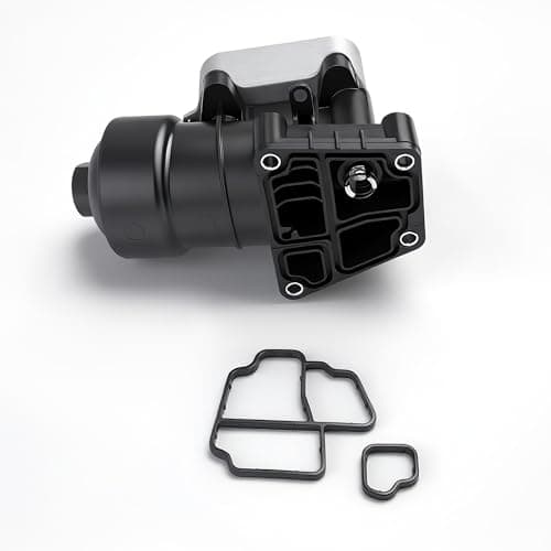 Image of JAVOUKA Oil Cooler Cap Filter Housing & Oil Filter, for Audi A1 A3 A4 A5 A6 Q3 Q5 TT, for Seat Alhambra Altea Ibiza 5, for VW Golf 6, for Jetta 3/4 for Passat, for SEAT, for SKODA, 1.2L 2.0L, 03L11538