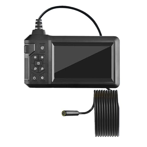 Image of YPBEW Borescope Camera USB C Rechargeable 8mm Industrial Endoscope Inspection with Adjustable LED Light Bracket Waterproof Pipe