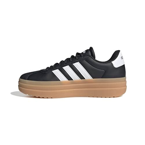 Image of adidas Women's VL Court Bold Shoes, core Black/FTWR White/Cyber met., 5.5 UK