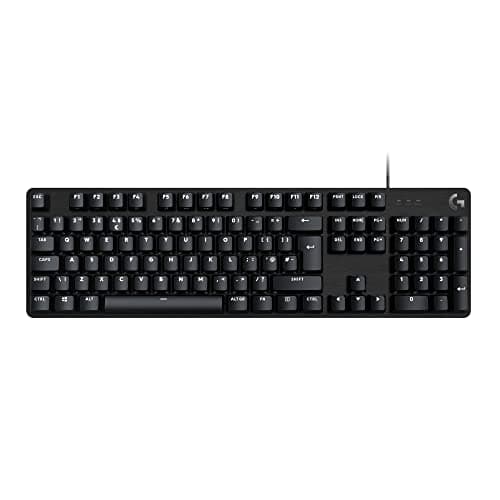 Image of Logitech G G413 SE Full-Size Mechanical Gaming Keyboard - Backlit Keyboard with Tactile Mechanical Switches, Anti-Ghosting, Compatible with Windows, macOS, QWERTY UK English Layout - Black