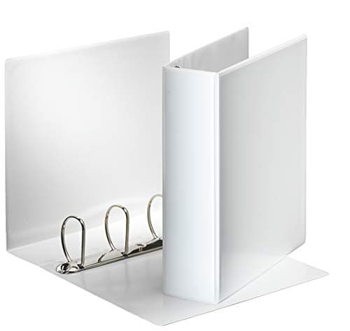 Image of Esselte 49706 Essentials Presentation Binder, PP, 6 cm Ring Diameter, A4, White