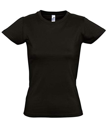 Image of SOL'S Womens Imperial Heavy T-Shirt - Deep Black - XXL