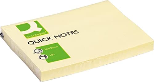 Image of Q-Connect Quick Notes 76x102mm Yellow (Pack of 12)