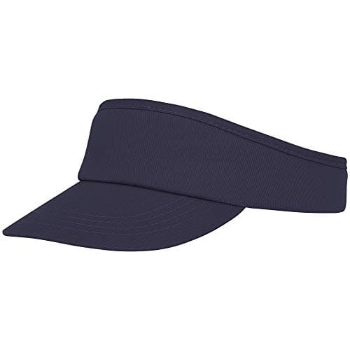 Image of Bullet Hera Unisex Sun Visor - 100% Cotton Twill, Fabric Hook and Loop Fastener, Navy, One Size