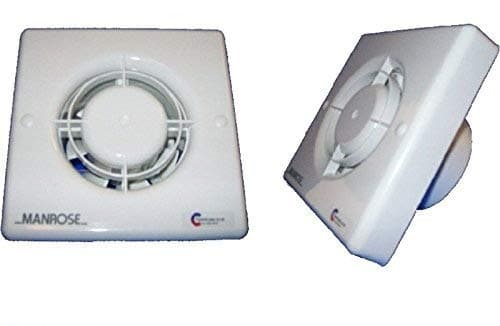 Image of Manrose XF100T 2 to 20min Extractor Fan Timer 4" Bathroom Toilet 3 Year Warranty