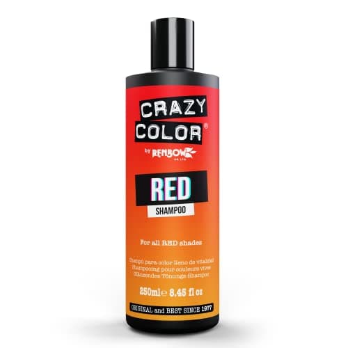 Image of Crazy Color Red Shampoo for Red Hair | Maintain, Refresh and Color Protect | Scarlett, Copper, and Auburn. Vegan, Cruelty & Sulphate Free, 250ml
