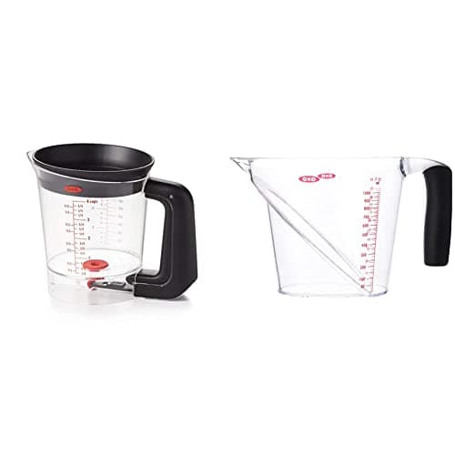 Image of OXO 11228900UKEU Good Grips Good Gravy Fat Separator - 1L & GG 4 Cup Angled Measuring Cup - Intl - Tritan
