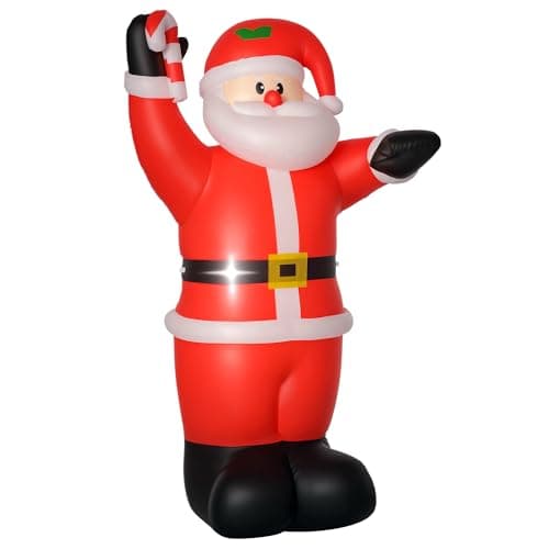 Image of HOMCOM Inflatable Christmas Santa Claus Air Blown Decoration Yard