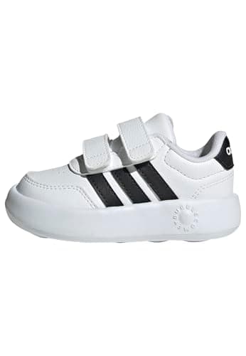 Image of adidas Unisex Baby BREAKNET 3.0 Shoes Infants, FTWR White/core Black/FTWR White, 9.5 UK Child